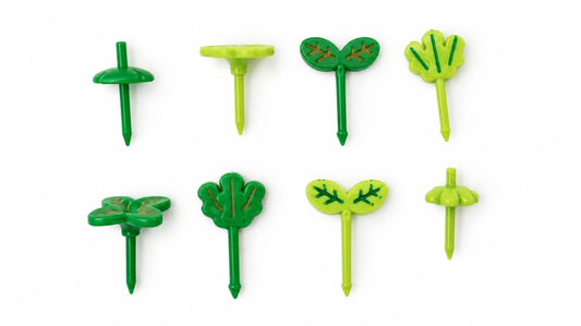 Leaves reusable food picks. (8-piece pack )