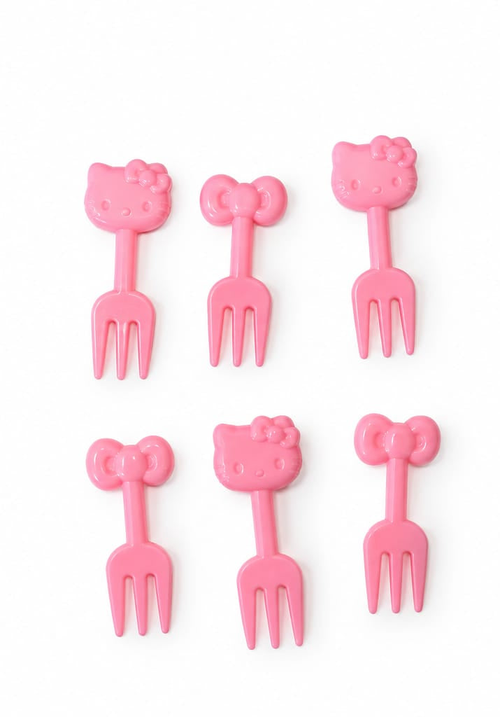 Hello Kitty reusable food picks (6-piece set)